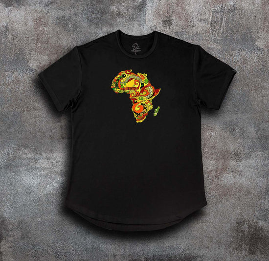 African Map T-shirt: part of "The Land" collection_Nature