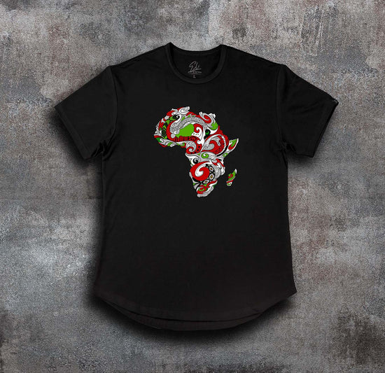 African Map T-shirt: part of "The Land" collection_Winter